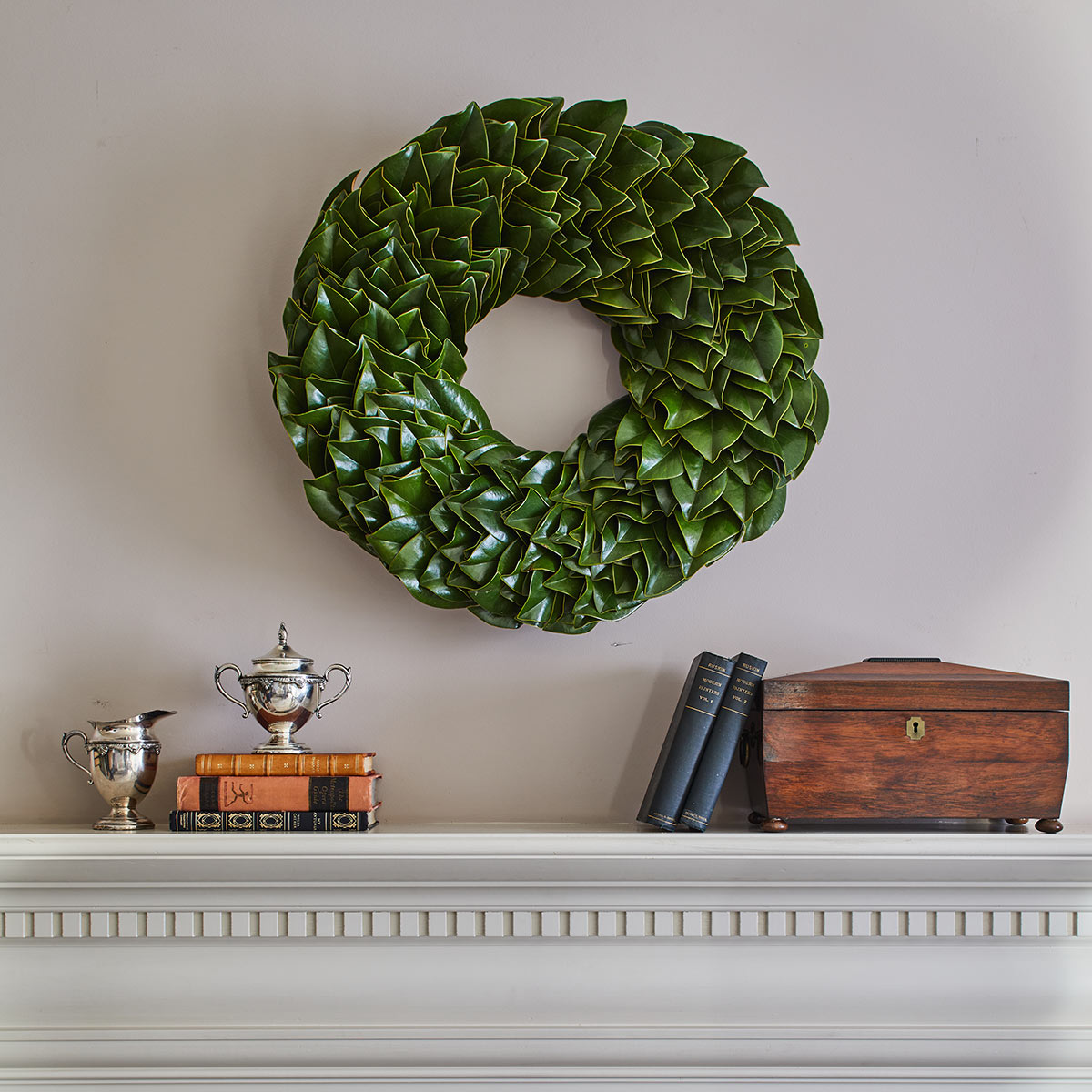 All Green Magnolia Wreath