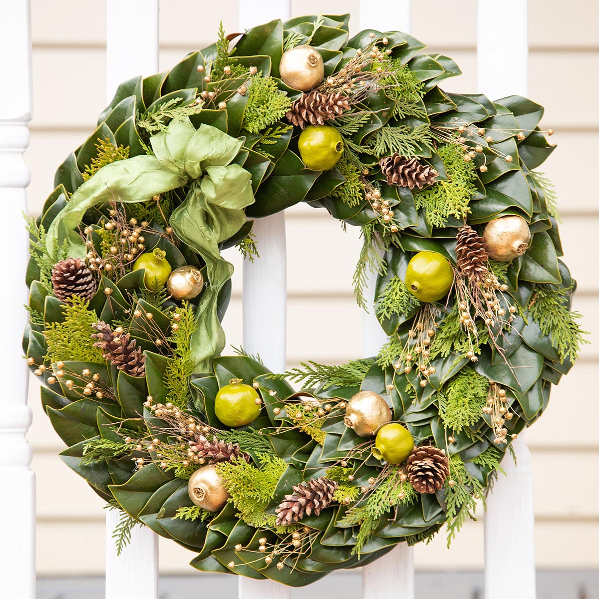 Golden Cedar Wreath