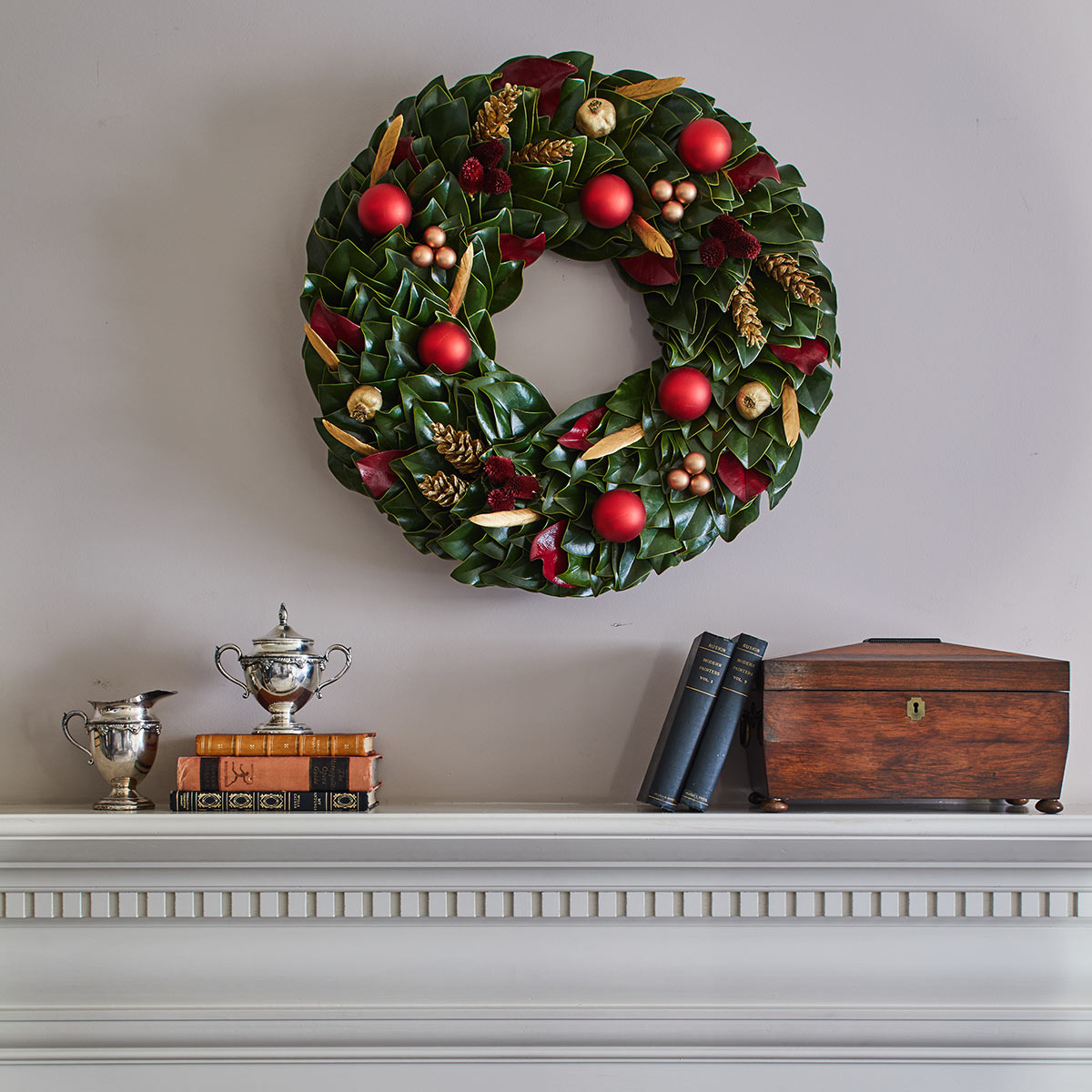 Ruby Holiday Wreath