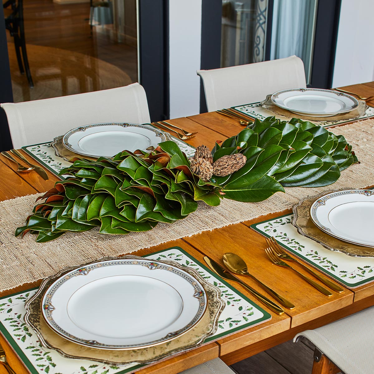 All Green Magnolia Centerpiece