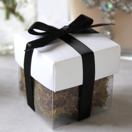 White Lid / Black Top Double Bow