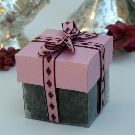 Bling Pink Lid / Pink Diamond Top Double Bow